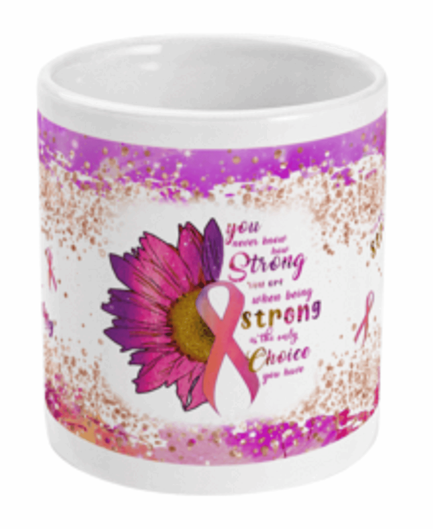Cancer Awareness Coffee/Tea Mug by Free Spirit Accessories sold by Free Spirit Accessories