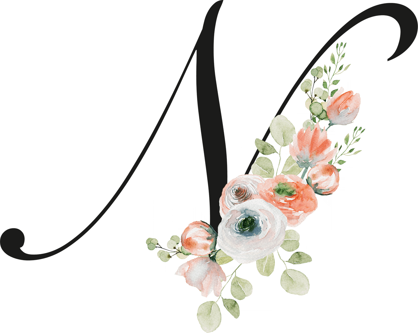 Floral Letter Initial Coffee or Tea Mug by Free Spirit Accessories sold by Free Spirit Accessories