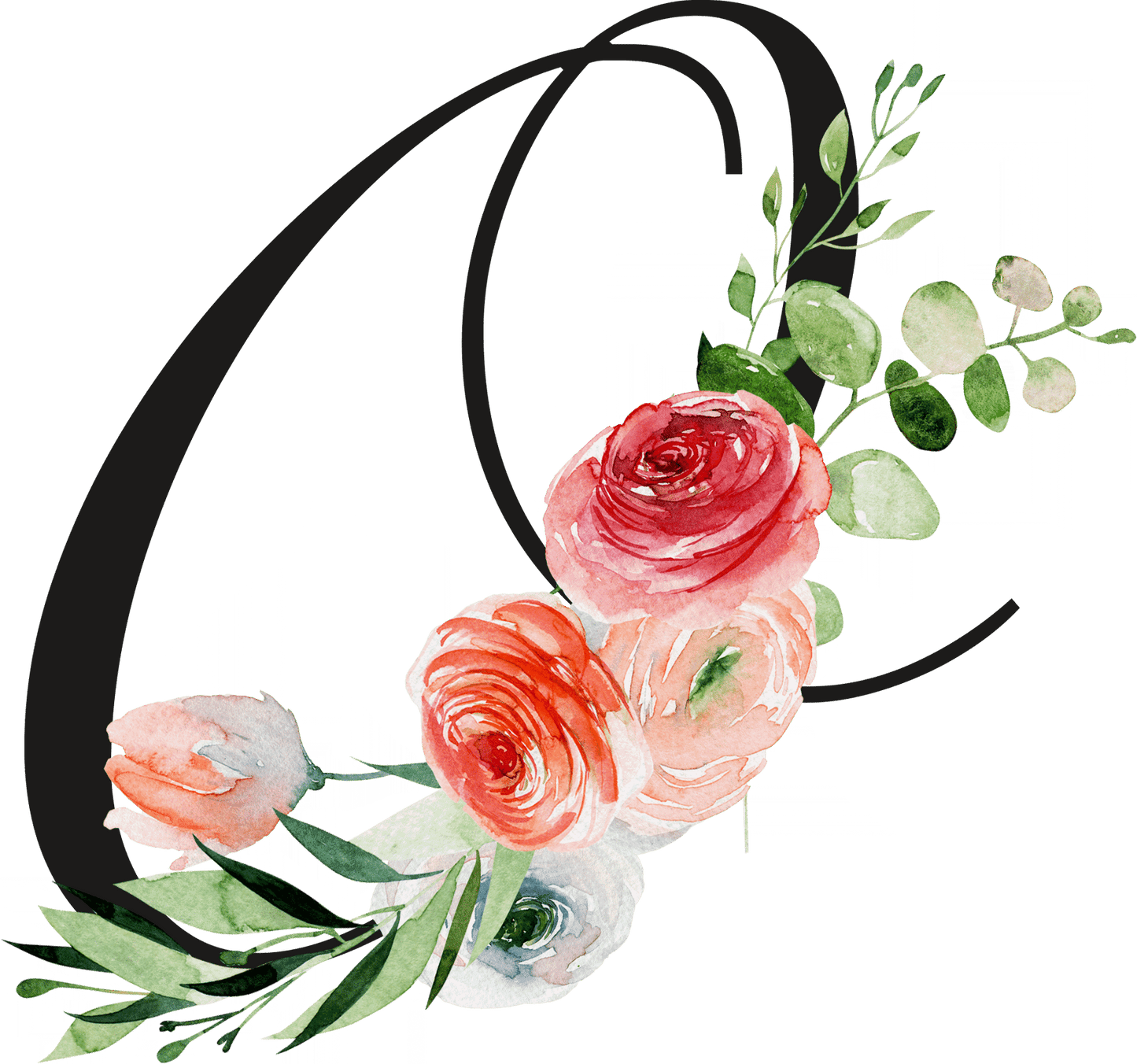 Floral Letter Initial Coffee or Tea Mug by Free Spirit Accessories sold by Free Spirit Accessories