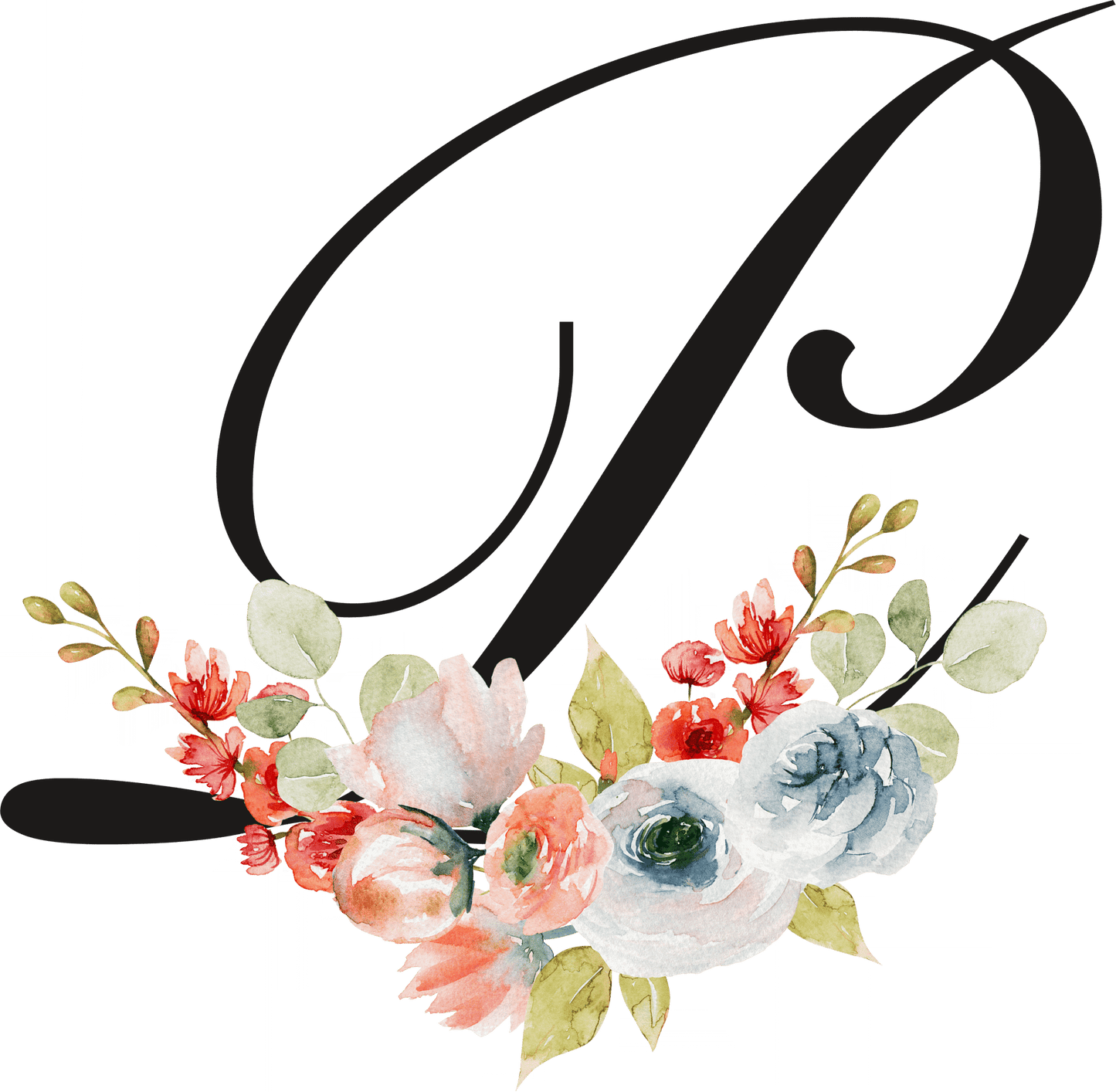 Floral Letter Initial Coffee or Tea Mug by Free Spirit Accessories sold by Free Spirit Accessories