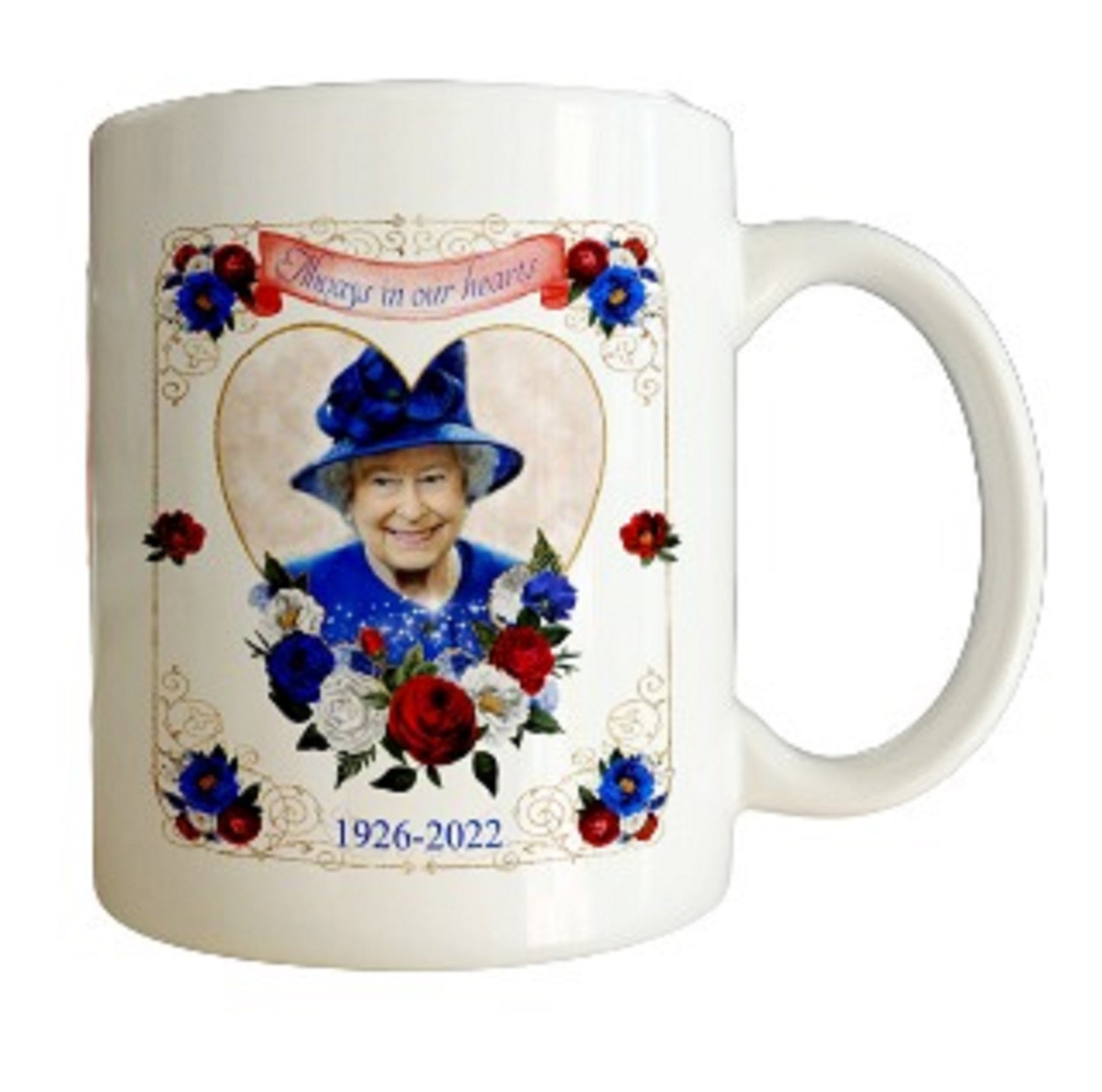 Queen Elizabeth II Memorial Mug by Free Spirit Accessories sold by Free Spirit Accessories