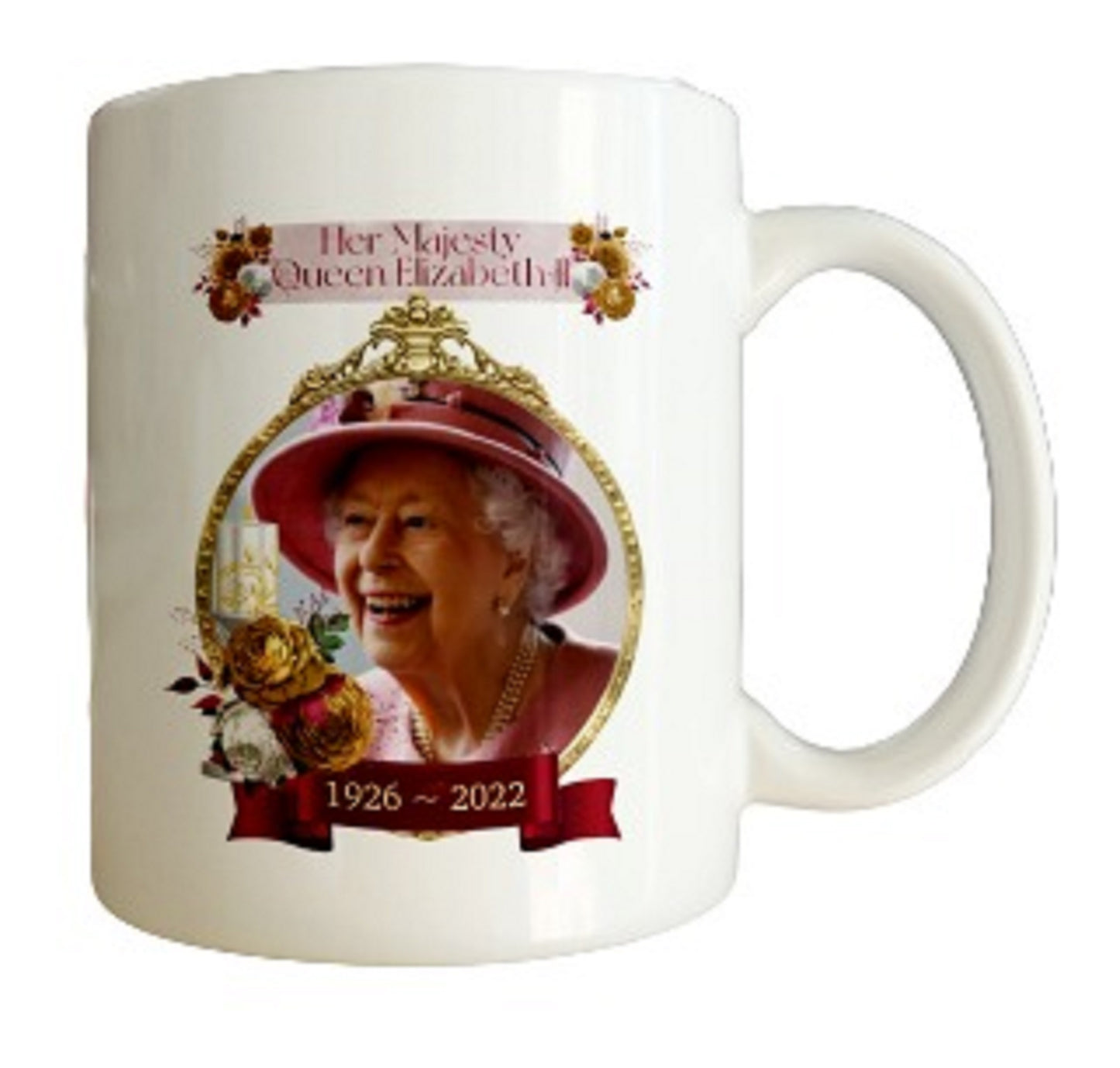 Queen Elizabeth II Memorial Mug by Free Spirit Accessories sold by Free Spirit Accessories