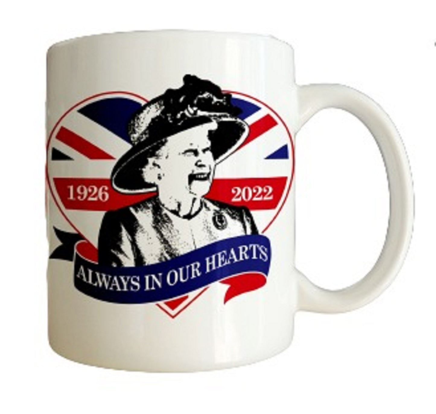 Queen Elizabeth II Memorial Mug by Free Spirit Accessories sold by Free Spirit Accessories