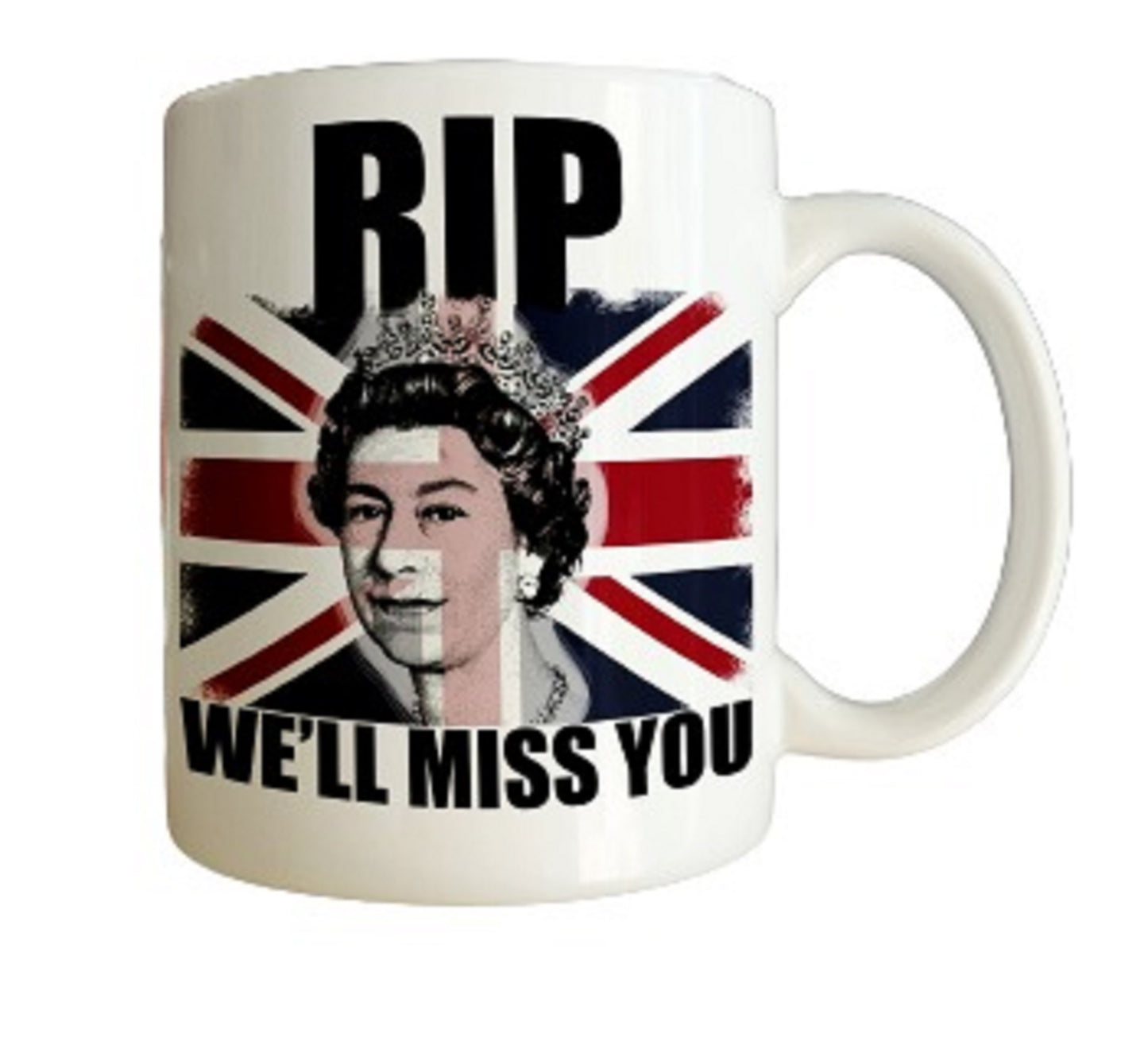 Queen Elizabeth II Memorial Mug by Free Spirit Accessories sold by Free Spirit Accessories