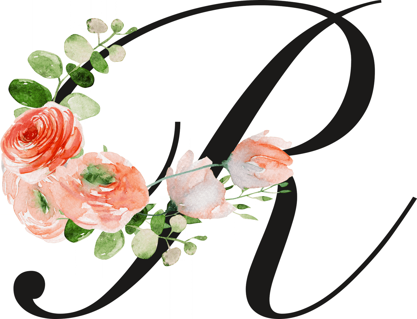 Floral Letter Initial Coffee or Tea Mug by Free Spirit Accessories sold by Free Spirit Accessories