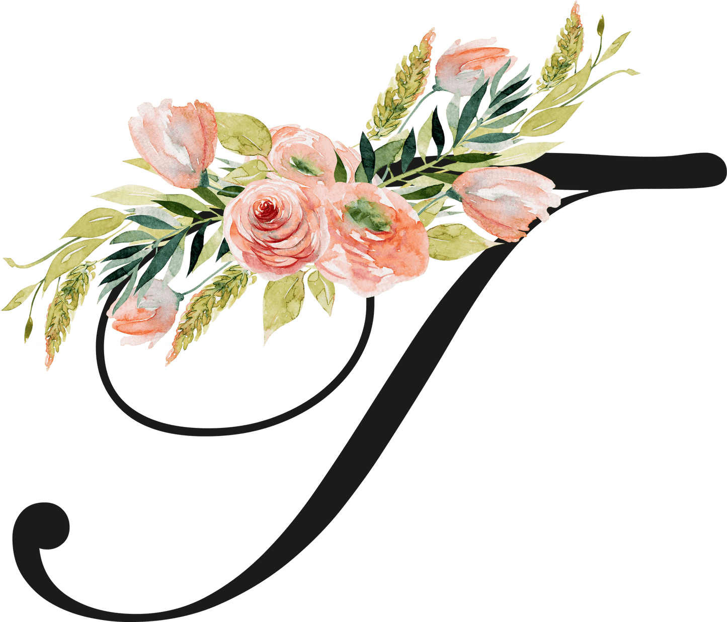 Floral Letter Initial Coffee or Tea Mug by Free Spirit Accessories sold by Free Spirit Accessories