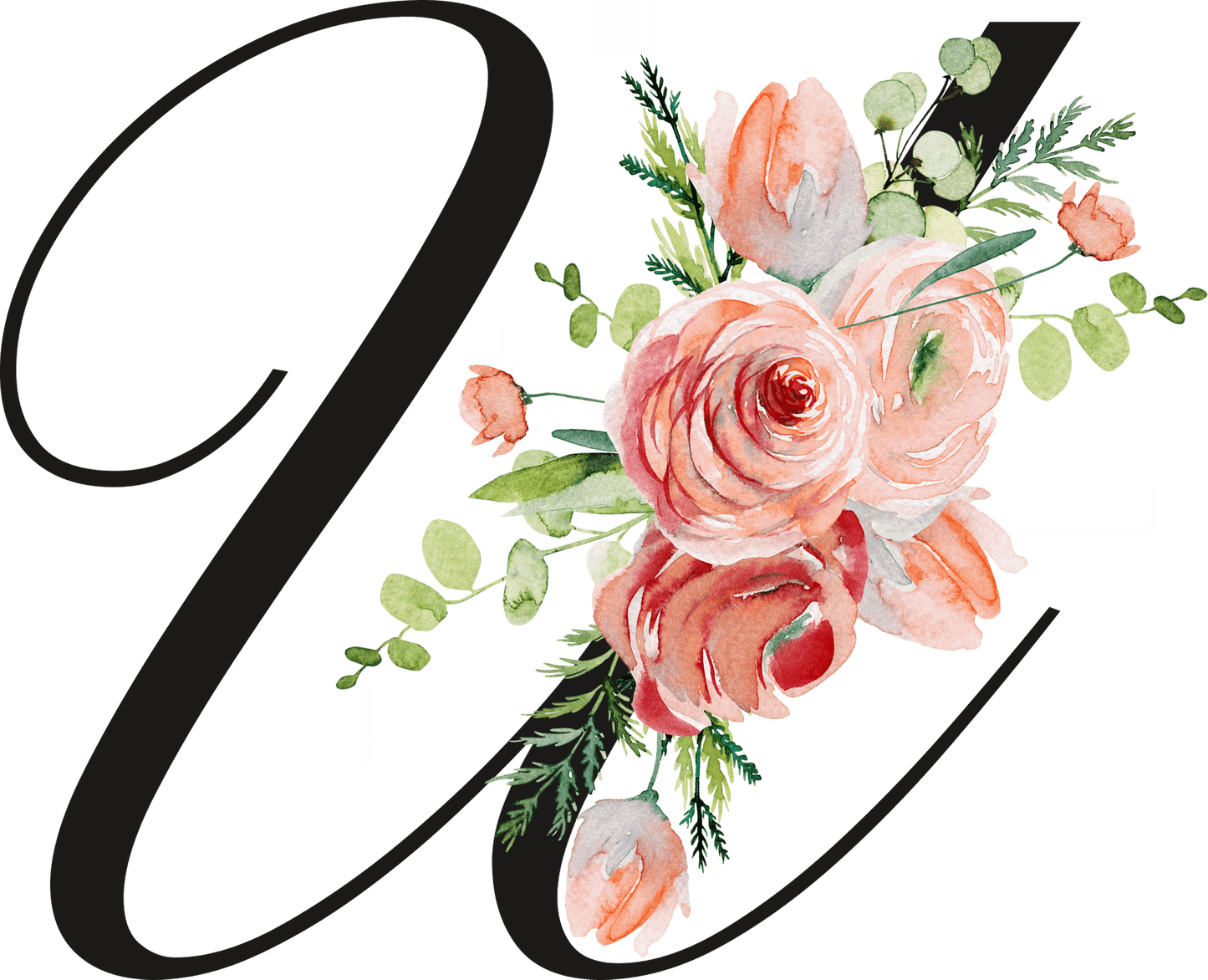 Floral Letter Initial Coffee or Tea Mug by Free Spirit Accessories sold by Free Spirit Accessories