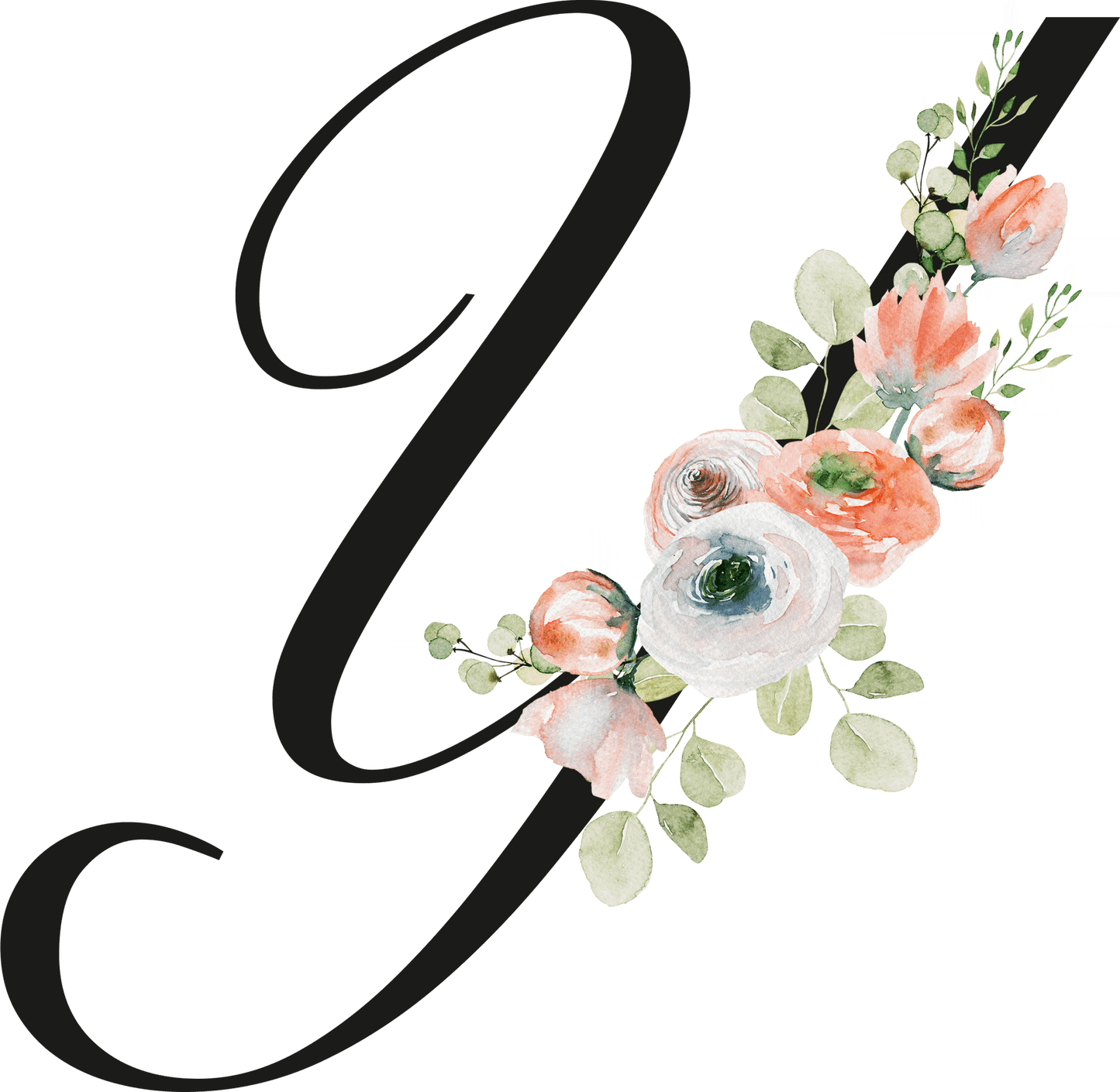 Floral Letter Initial Coffee or Tea Mug by Free Spirit Accessories sold by Free Spirit Accessories