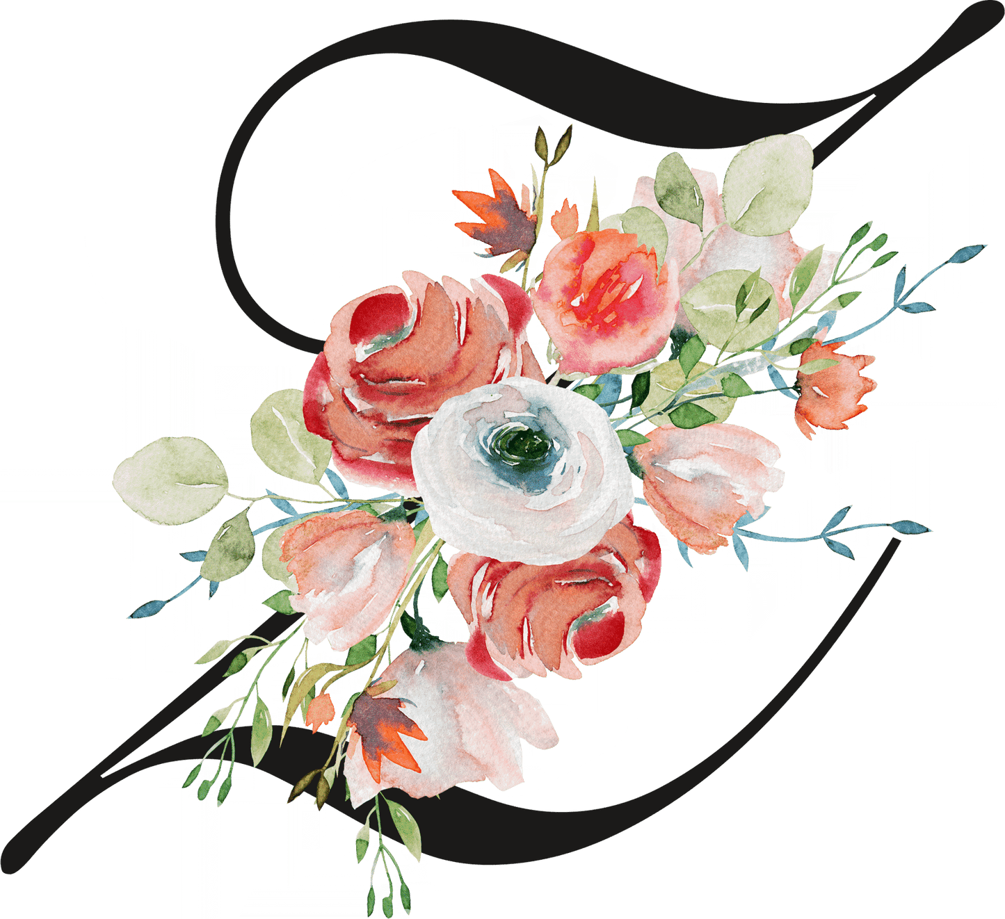 Floral Letter Initial Coffee or Tea Mug by Free Spirit Accessories sold by Free Spirit Accessories
