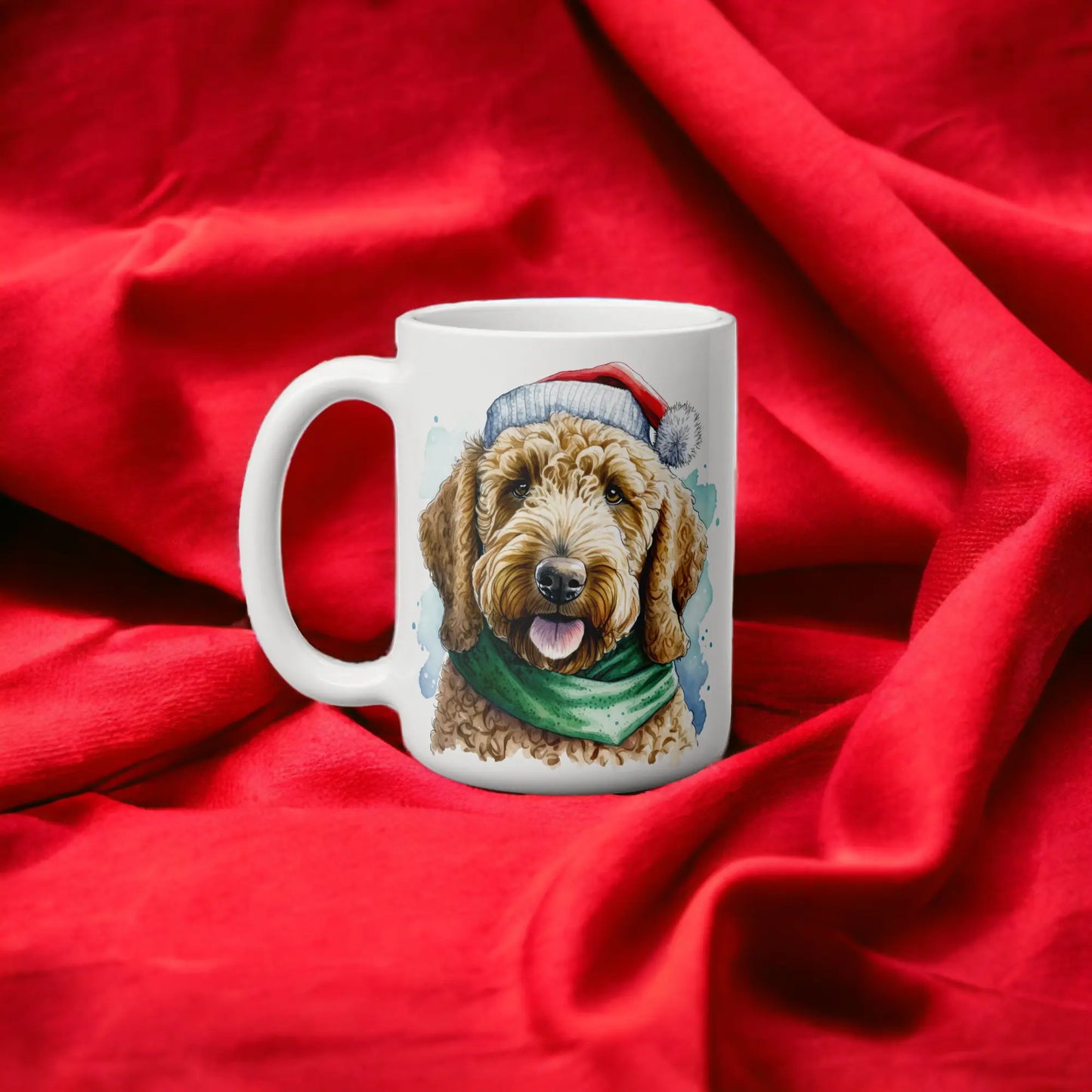 Christmas Golden Doodle Mug - Perfect Custom Gift by Free Spirit Accessories sold by Free Spirit Accessories