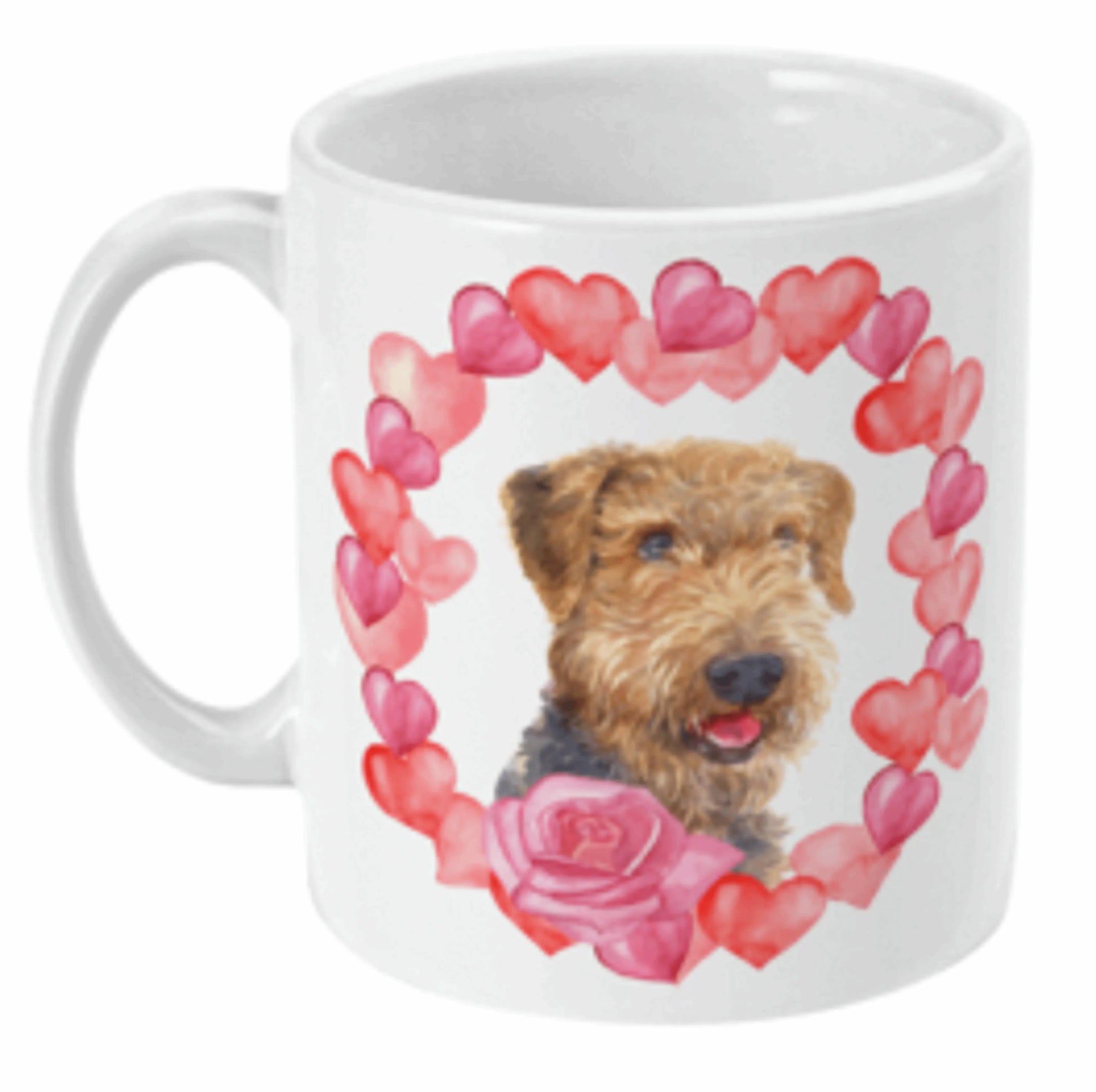  Airedale Terrier Dog Wreath Coffee Mug by Free Spirit Accessories sold by Free Spirit Accessories