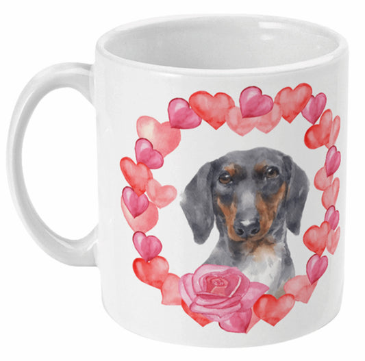  Beautiful Dachshund Dog Wreath Coffee Mug by Free Spirit Accessories sold by Free Spirit Accessories