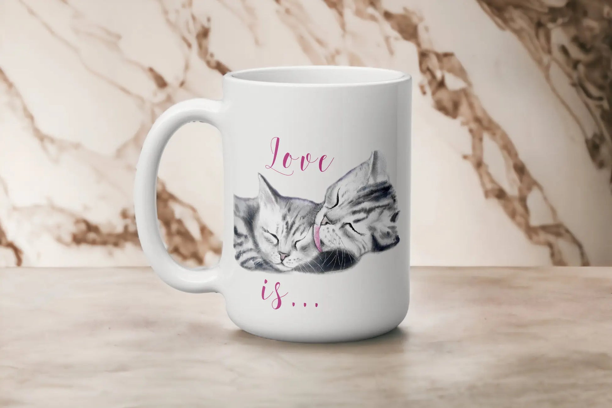  Love is ... Cats Coffee Mug by Free Spirit Accessories sold by Free Spirit Accessories