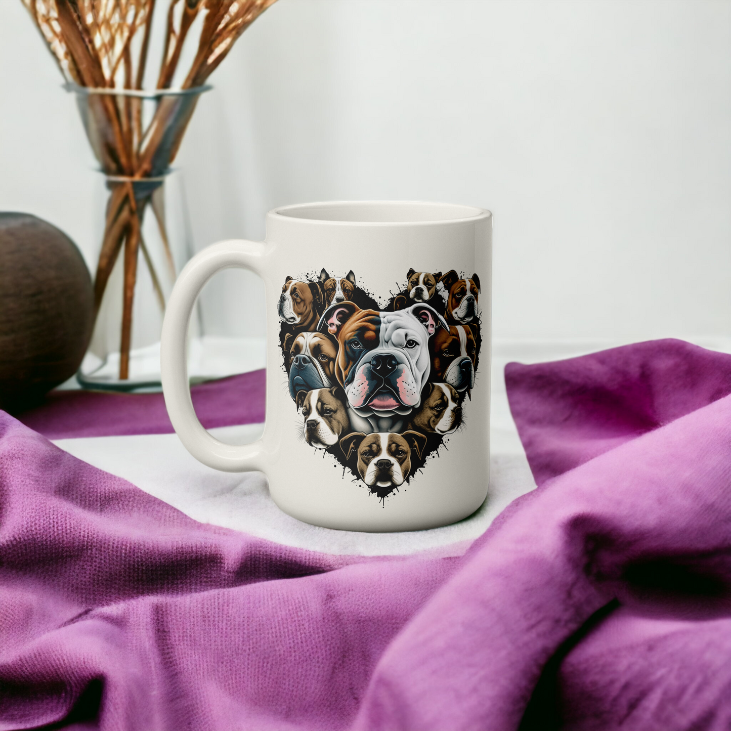  American Bulldogs Heart Coffee Mug by Free Spirit Accessories sold by Free Spirit Accessories