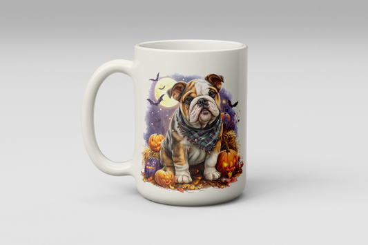 Halloween British Bulldog Mug