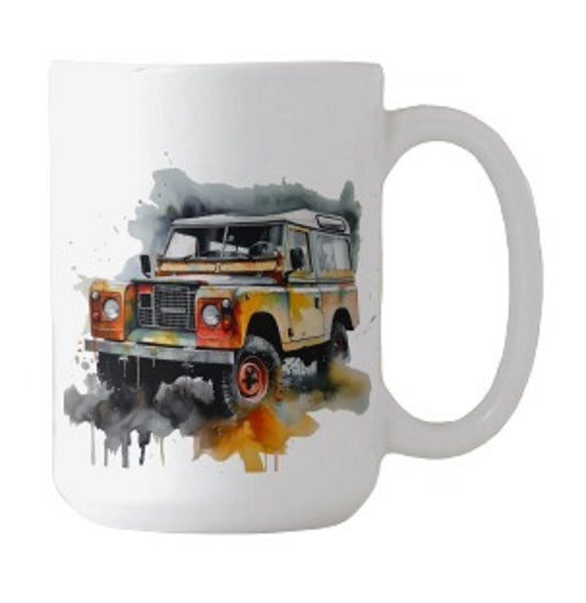  Personalised Classic Land Rover Coffee Mug - Unique Design by Free Spirit Accessories sold by Free Spirit Accessories