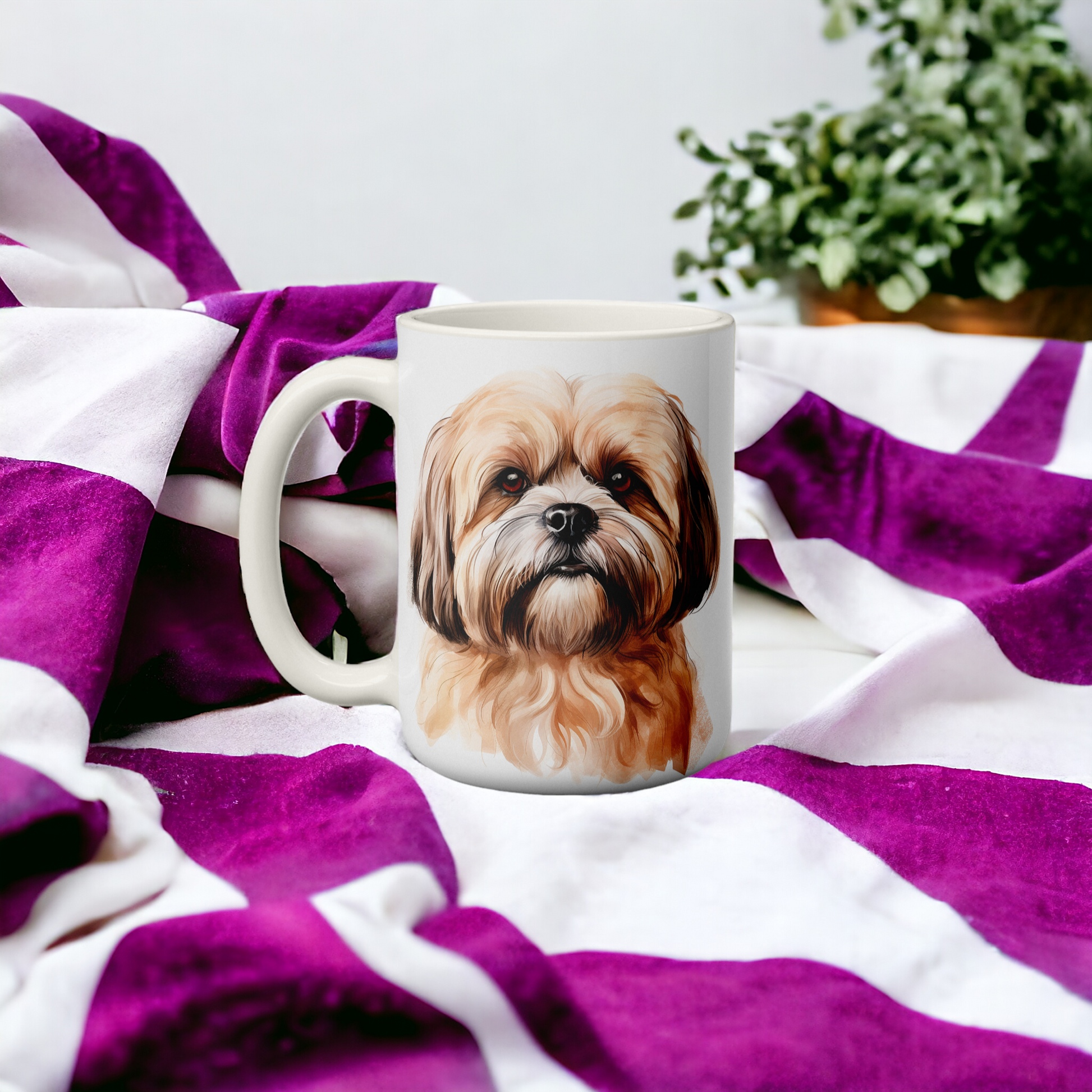  Beautiful Lhasa Apsa Dog Mug by Free Spirit Accessories sold by Free Spirit Accessories