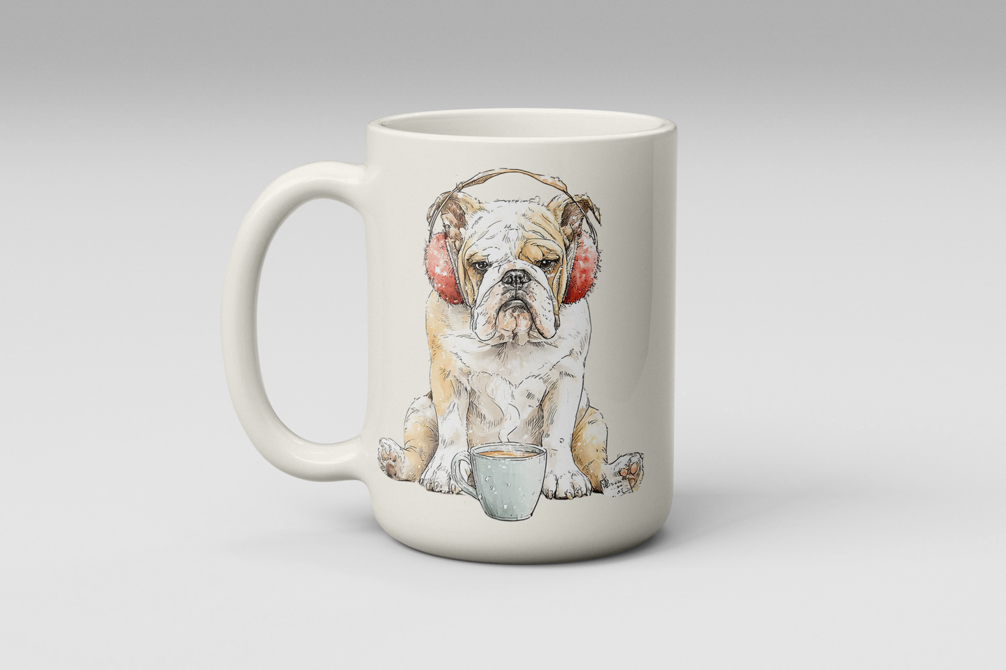 Grumpy English Bulldog Coffee Mug - Free Shipping