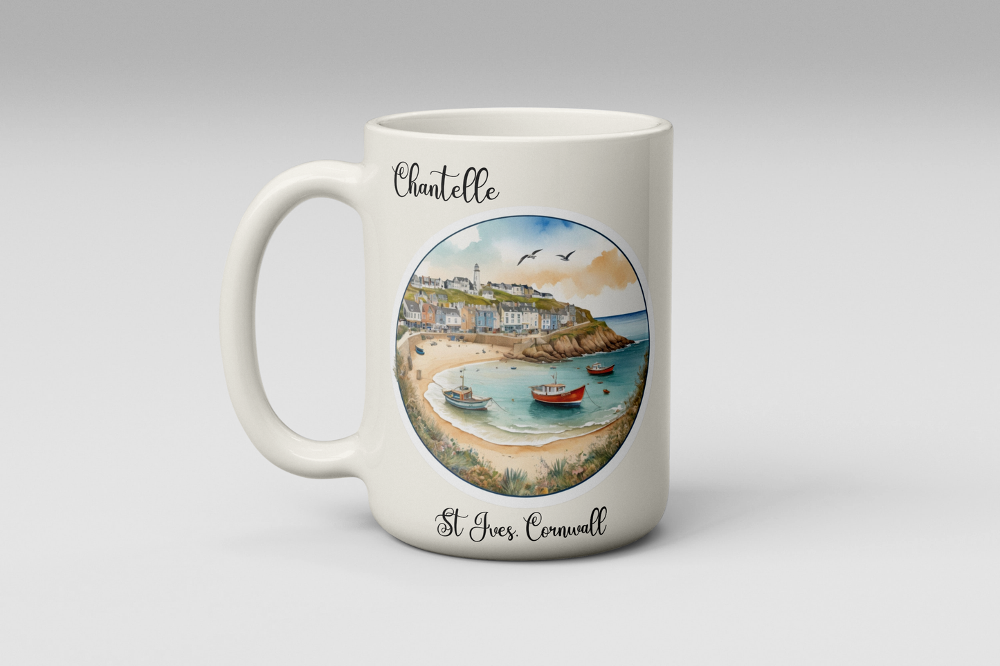 Personalised St Ives, Cornwall Mug – A Little Piece of the Coast