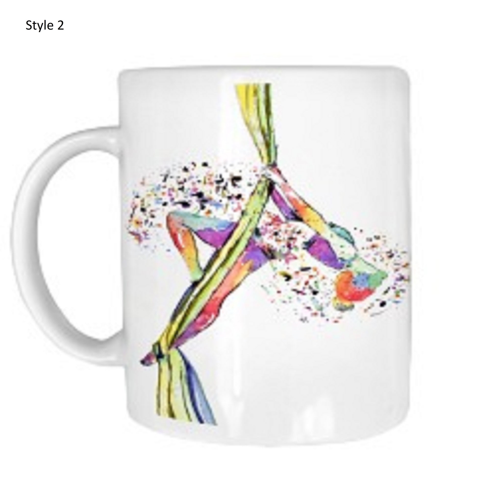 Custom Rainbow Aerial Gymnasts Mugs - Trendy Coffee Mugs for Any Occasion by Free Spirit Accessories sold by Free Spirit Accessories