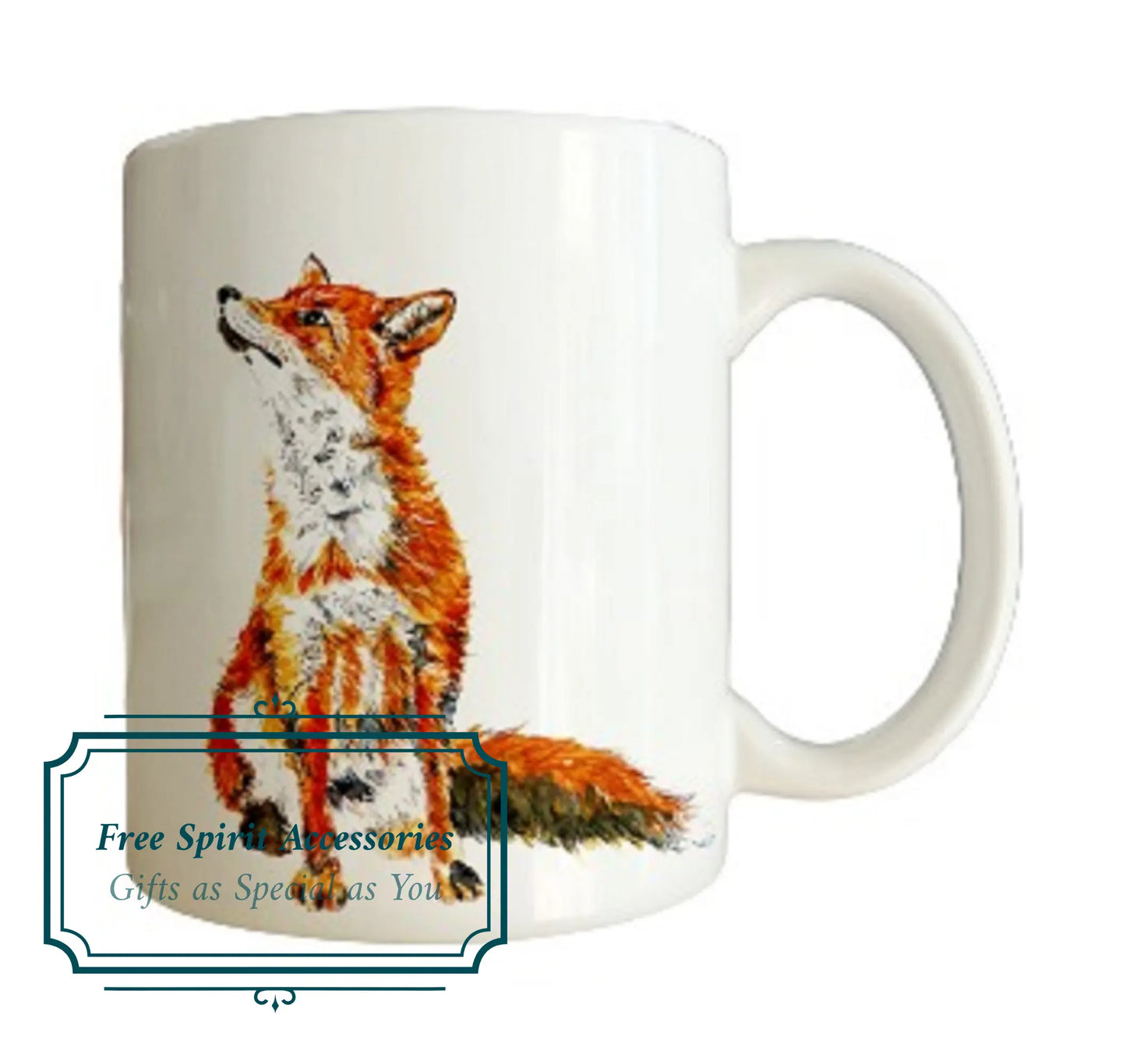  Beautiful Fox Mug and Coaster by Free Spirit Accessories sold by Free Spirit Accessories