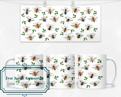  Variety of Bees Coffee Mug by Free Spirit Accessories sold by Free Spirit Accessories