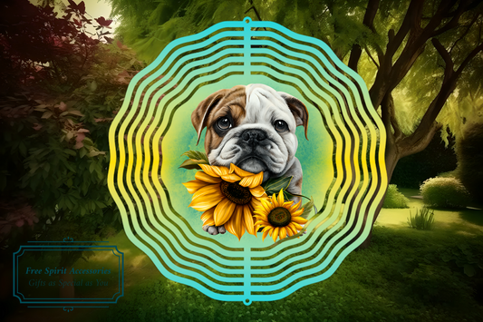  Gorgeous Puppies Wind Spinner choice of designs by Free Spirit Accessories sold by Free Spirit Accessories
