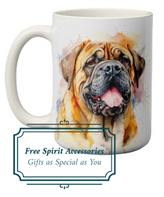  Beautiful Bull Mastiff Dog Mug by Free Spirit Accessories sold by Free Spirit Accessories