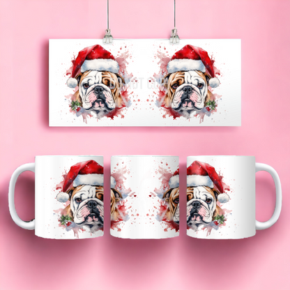  British Bulldog Christmas Mug by Free Spirit Accessories sold by Free Spirit Accessories