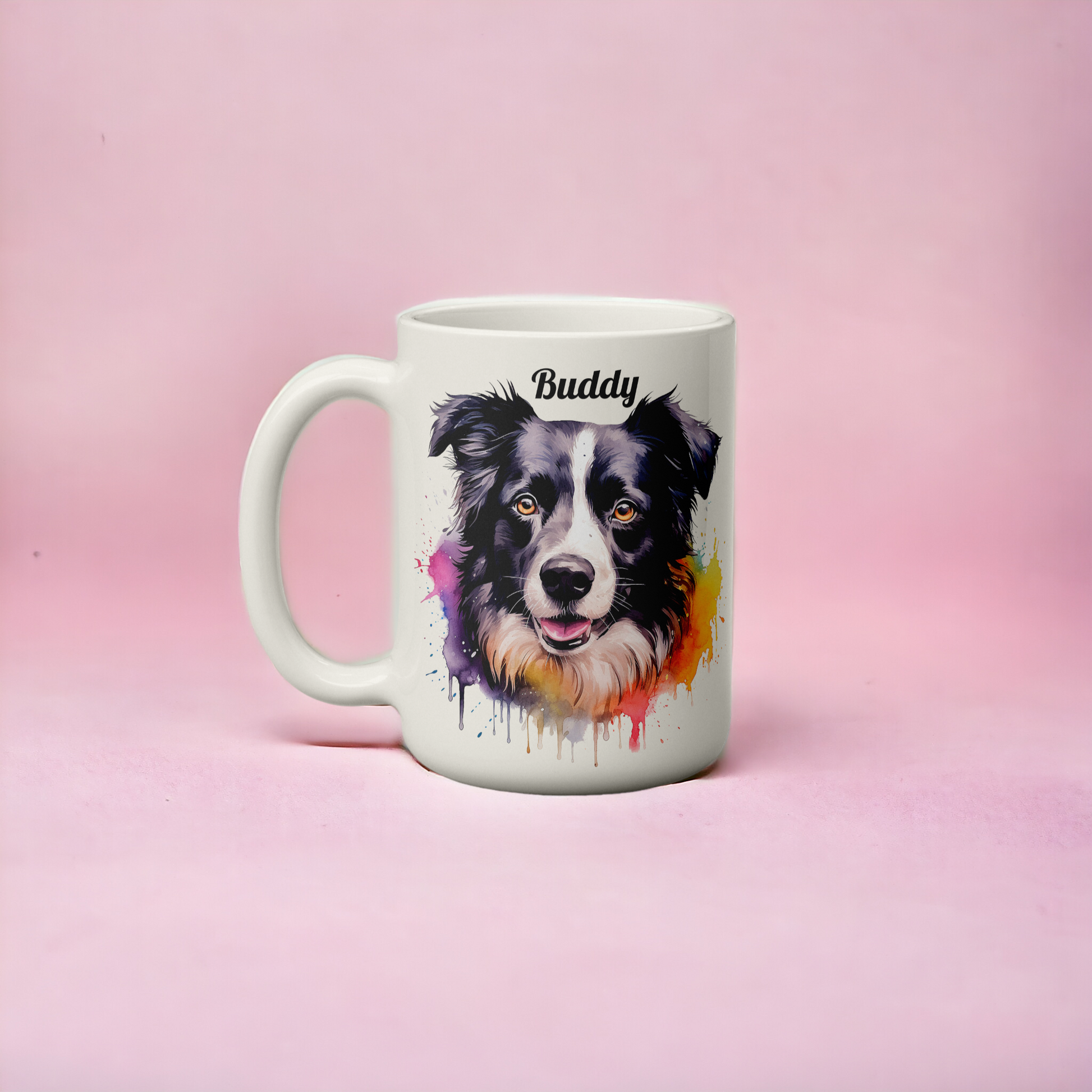  Personalised Border Collie Dog Mug by Free Spirit Accessories sold by Free Spirit Accessories