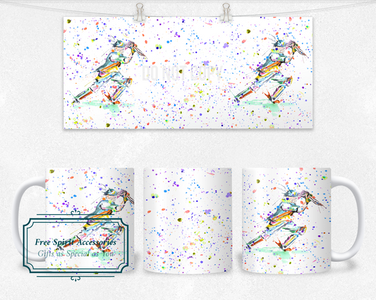  Colourful Cricketer Coffee Mug by Free Spirit Accessories sold by Free Spirit Accessories