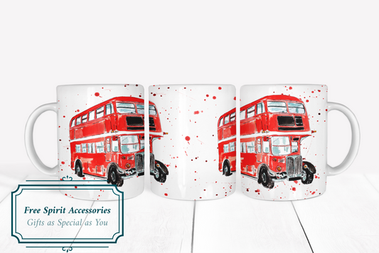  London Calling Double Decker Bus Ceramic Mug by Free Spirit Accessories sold by Free Spirit Accessories