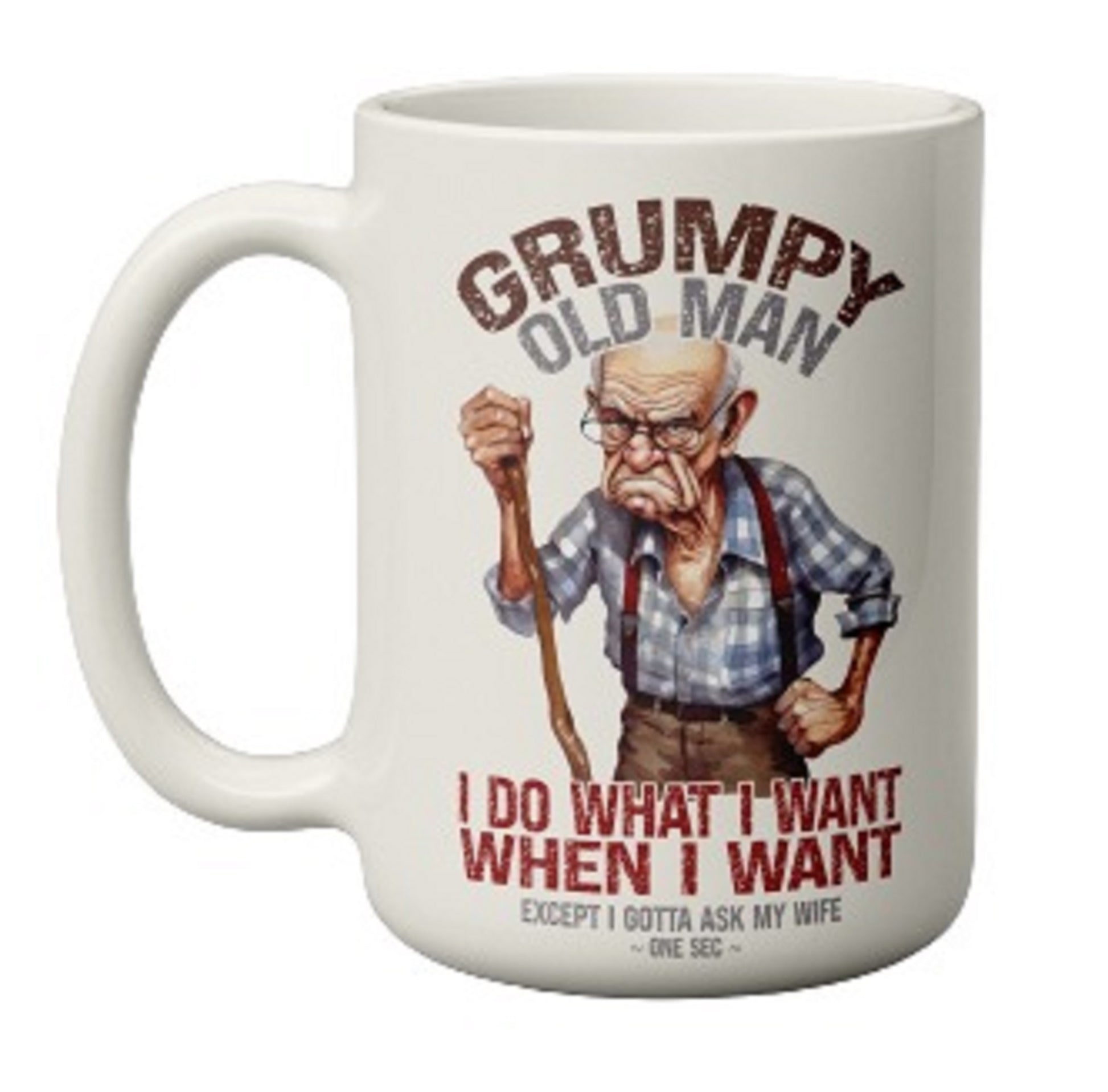  Funny Grumpy Old Man Mug by Free Spirit Accessories sold by Free Spirit Accessories