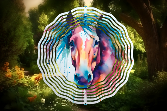  Elegant Equine Whirl: Graceful Horse Wind Spinner by Free Spirit Accessories sold by Free Spirit Accessories