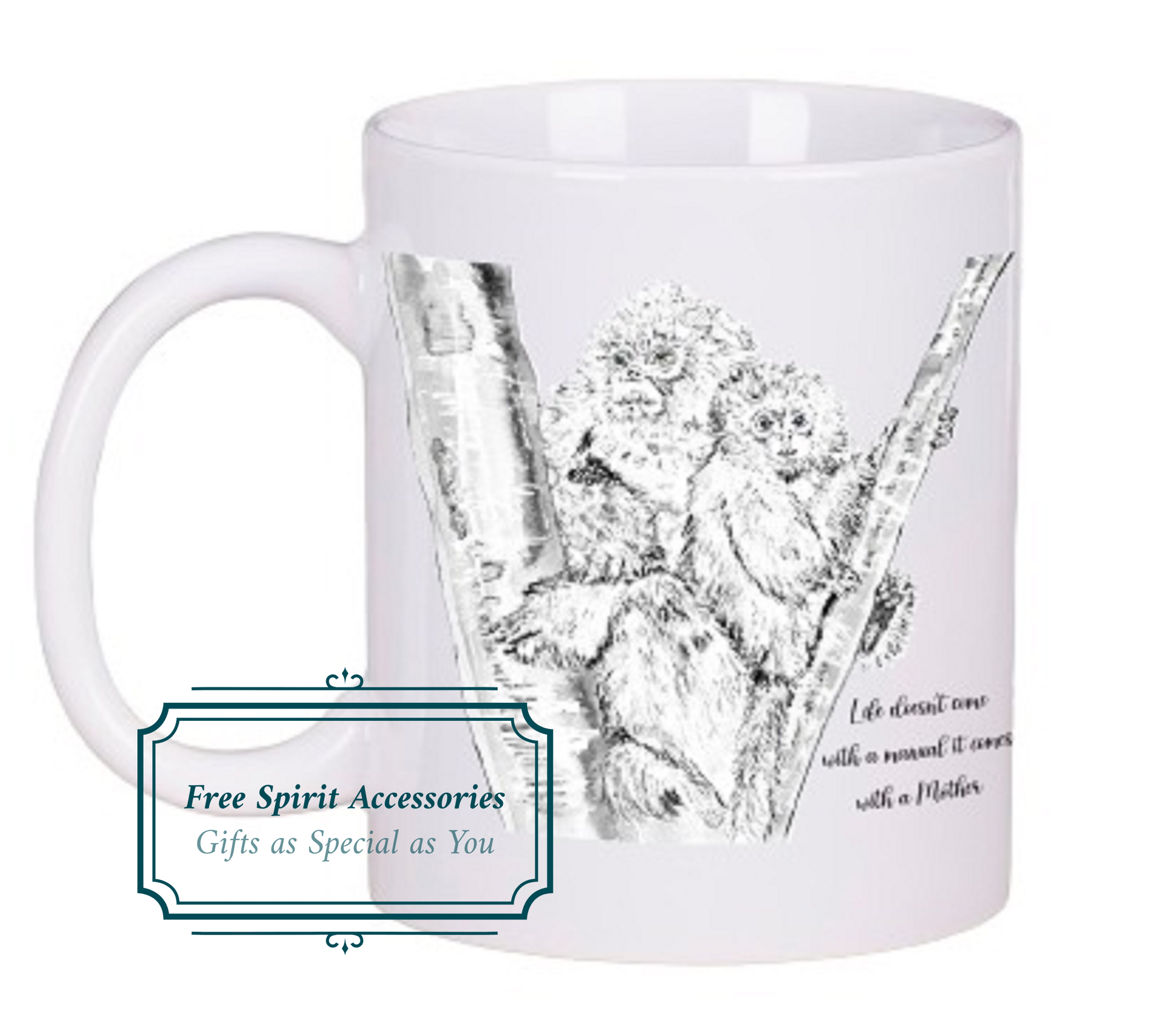  Beautiful Gibbons Mother Coffee Mug by Free Spirit Accessories sold by Free Spirit Accessories