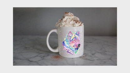 Colourful Malamute Dog Mug