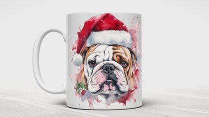 British Bulldog Christmas Mug