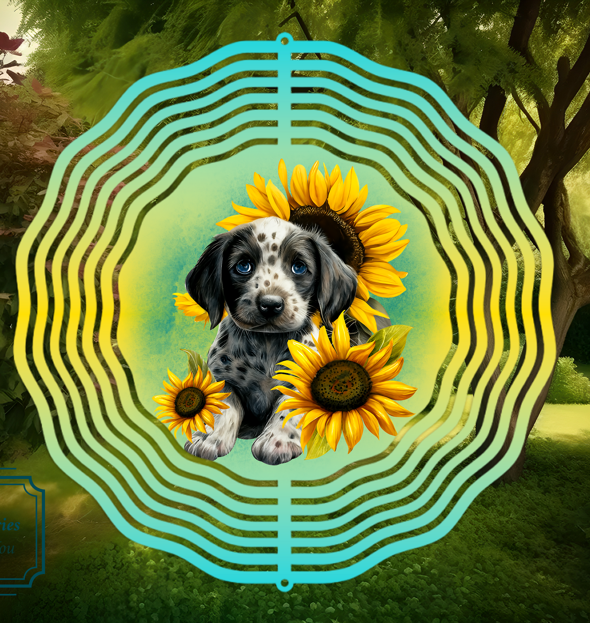  Gorgeous Puppies Wind Spinner choice of designs by Free Spirit Accessories sold by Free Spirit Accessories