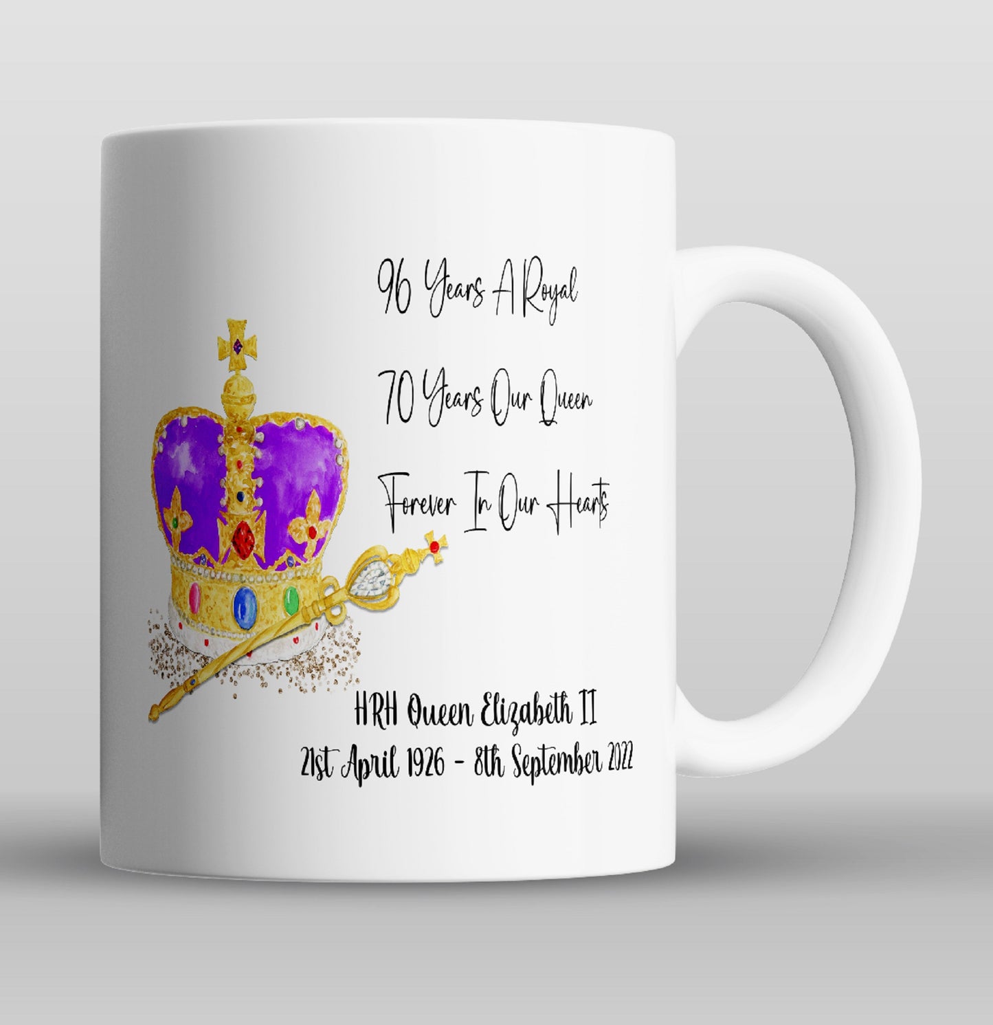  Queen Elizabeth II Memorial Mug by Free Spirit Accessories sold by Free Spirit Accessories