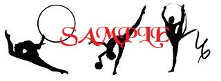  Three Gymnasts Silhouette Cross Stitch Chart by Cross Stitch Chart Heaven sold by Free Spirit Accessories