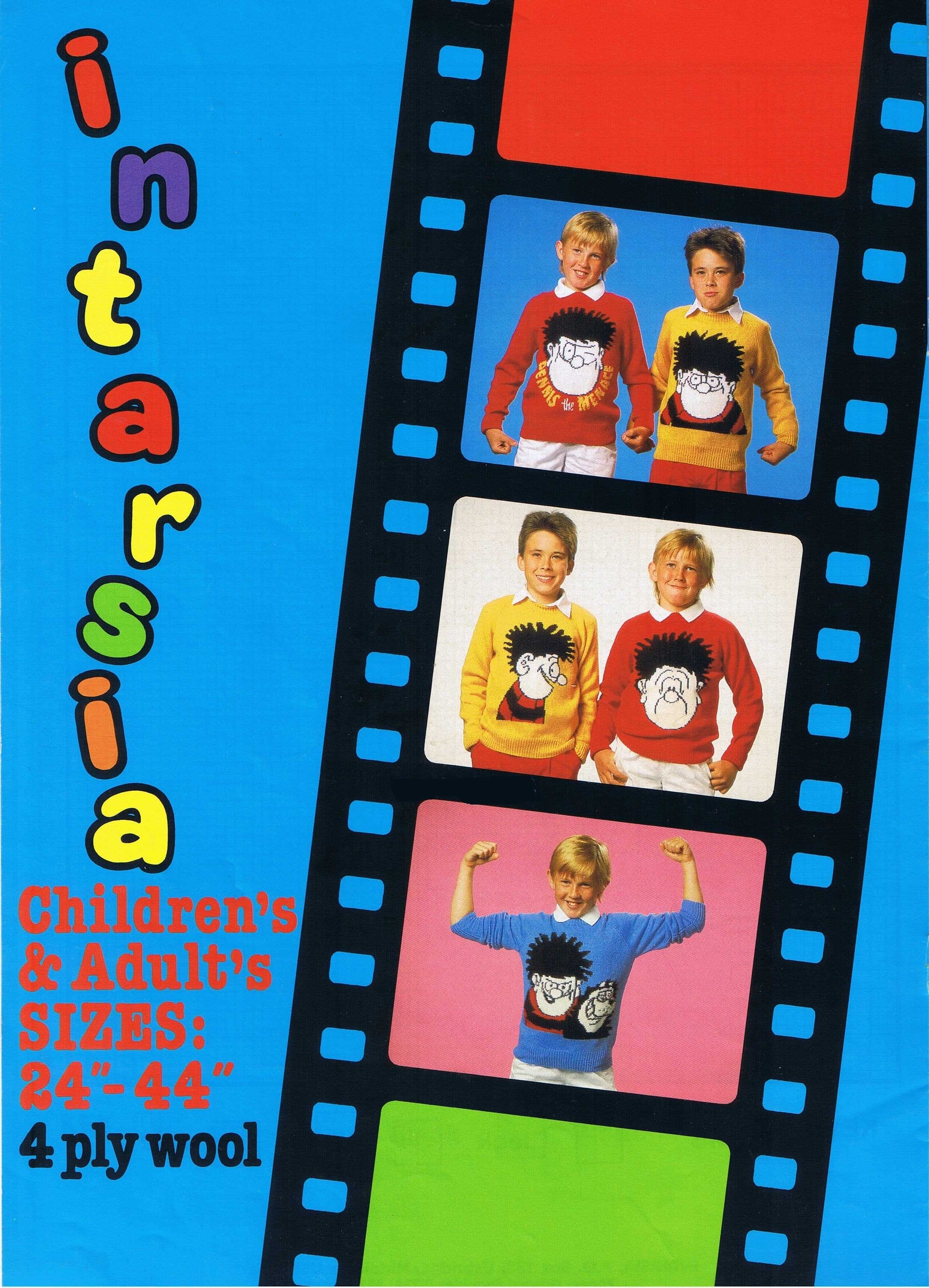  Dennis The Menace Jumper Knitting Pattern by Cross Stitch Chart Heaven sold by Free Spirit Accessories