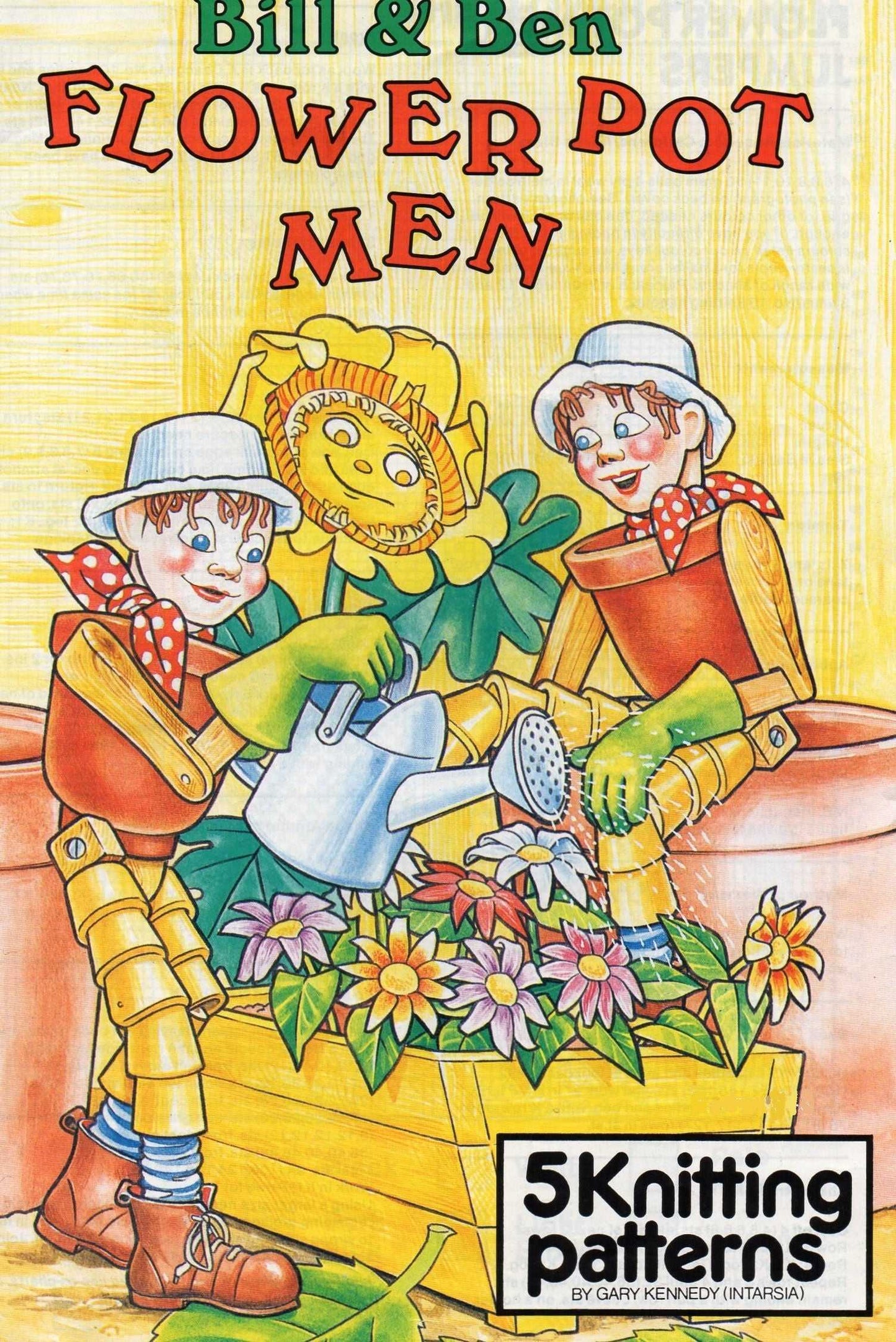  Bill and Ben The Flower Pot Men Jumpers Knitting Pattern by Cross Stitch Chart Heaven sold by Free Spirit Accessories