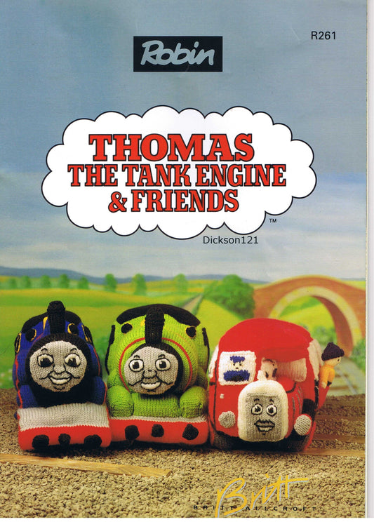  Thomas the Tank Engine Knitted Toys Sweater and Scarf Knitting Pattern by Free Spirit Accessories sold by Free Spirit Accessories