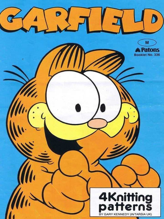  Garfield the Cat Vintage Knitting Pattern by Cross Stitch Chart Heaven sold by Free Spirit Accessories