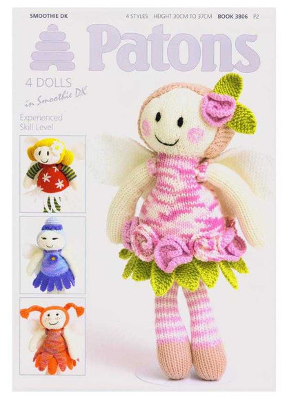  Fairy Flower Dolls Knitting Pattern Booklet by Cross Stitch Chart Heaven sold by Free Spirit Accessories