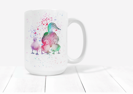  Mother Duck and Ducklings Mug by Free Spirit Accessories sold by Free Spirit Accessories