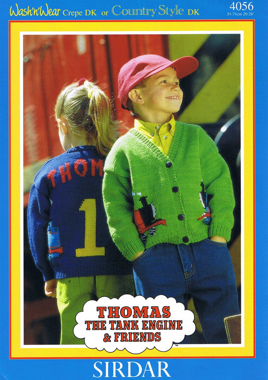 Thomas The Tank Engine Cardigan Knitting Pattern by Cross Stitch Chart Heaven sold by Free Spirit Accessories