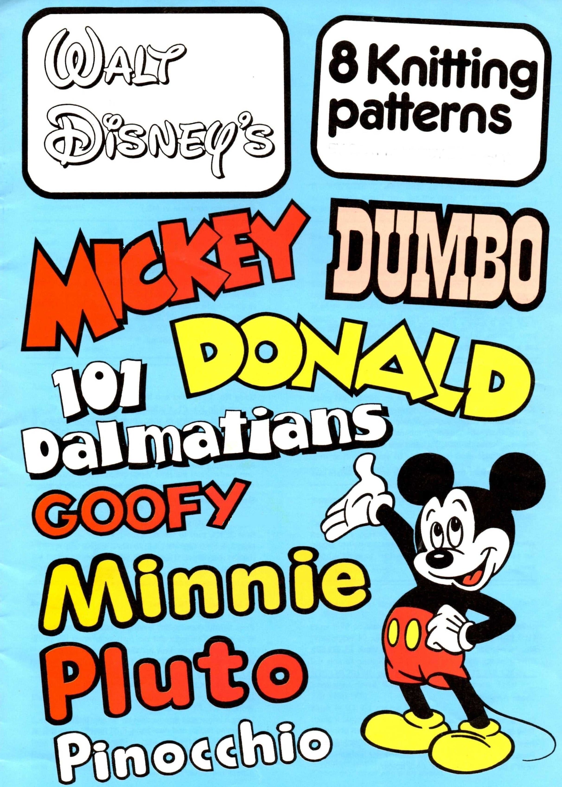  Mickey, Minnie, Goofy and Many More Jumper Knitting Pattern by Cross Stitch Chart Heaven sold by Free Spirit Accessories