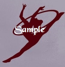  Gymnast Hoop Silhouette Cross Stitch Chart by Cross Stitch Chart Heaven sold by Free Spirit Accessories