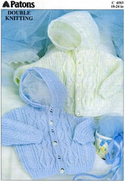  Hooded Baby Jacket Knitting Pattern by Cross Stitch Charts Heaven sold by Free Spirit Accessories